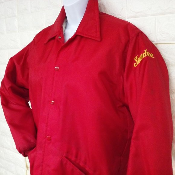 Vintage 70s West Wind Buccaneer Nylon Canvas Jacket -S Sherpa-lined Snaps Pocket - Picture 5 of 11